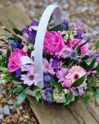 pretty pink basket