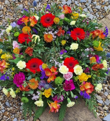 colourful mixed wreath